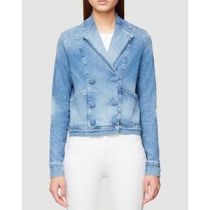 Frame Walsh Wash Denim Double Breasted Jacket